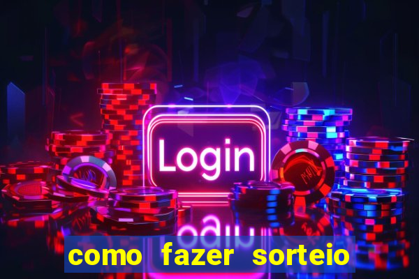 como fazer sorteio de cores online